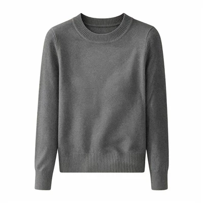 Strickpullover mit Rundhalsausschnitt