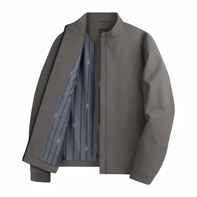 Lässige Jacke mit Stehkragen